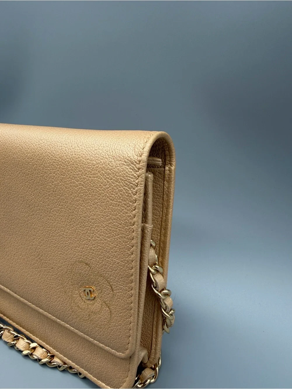 Chanel Wallet on Chain - Gold Grained Calf Skin